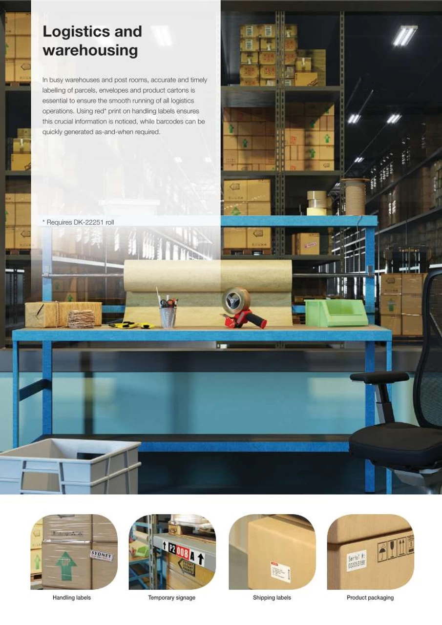 BROTHER QL-800 High Speed Professional Label Printer For PC MAC Prints Upto 62mm Label With BLACK-RED PRINTING *DK-22251 Required 5 BROTHER QL-800 High Speed Professional Label Printer For PC MAC Prints Upto 62mm Label With BLACK-RED PRINTING *DK-22251 Required - Image 3