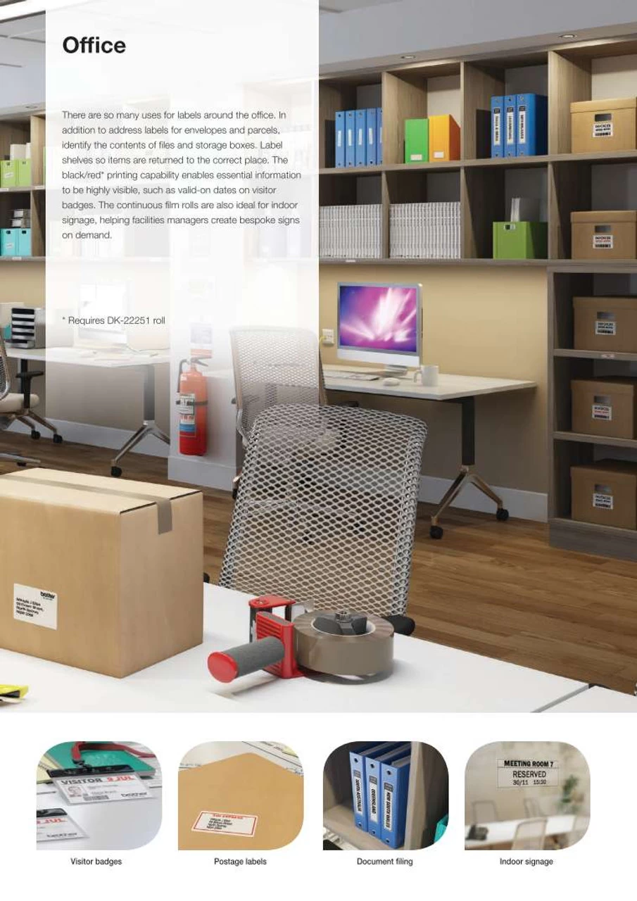 BROTHER QL-800 High Speed Professional Label Printer For PC MAC Prints Upto 62mm Label With BLACK-RED PRINTING *DK-22251 Required 9 BROTHER QL-800 High Speed Professional Label Printer For PC MAC Prints Upto 62mm Label With BLACK-RED PRINTING *DK-22251 Required - Image 7