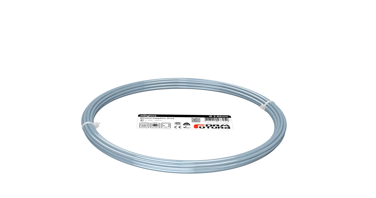 PETG Filament HDglass 2.85mm Blinded Sapphire Grey 50 Gram 3D Printer Filament 3 PETG Filament HDglass 2.85mm Blinded Sapphire Grey 50 Gram 3D Printer Filament