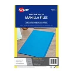 AVERY Manilla Folder Blue FC Pack Of 20