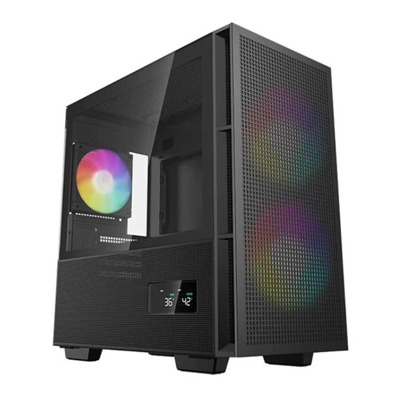 DEEPCOOL CH360 Digital Black Micro ATX Case, Tempered Glass Window,1x USB 3.0, 1x USB-C, HD Audio, 2x 140mm ARGB And 1x 120mm ARGB Pre-installed Fans 3 DEEPCOOL CH360 Digital Black Micro ATX Case, Tempered Glass Window,1x USB 3.0, 1x USB-C, HD Audio, 2x 140mm ARGB And 1x 120mm ARGB Pre-installed Fans