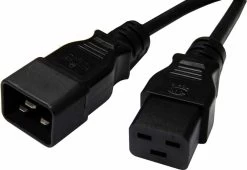 8WARE Power Cable Extension 2m IEC-C19 To IEC-C20 Male To Female