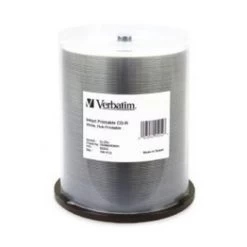 VERBATIM CD-R 700MB 100Pack Of White Wide InkJet 52x