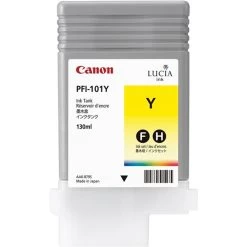 Canon® CANON PFI-101Y YELLOW INK TANK 130ML FOR IPF6200 6100 5100 5000