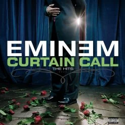Eminem Curtain Call - Double Vinyl Album & Crosley Record Storage Display Lay Stand
