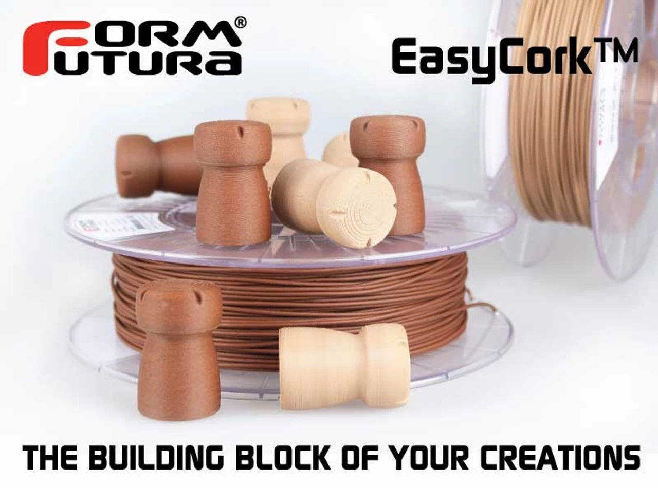 Cork-filled PLA Based Filament EasyCork 2.85mm Dark 500 Gram 3D Printer Filament 4 Cork-filled PLA Based Filament EasyCork 2.85mm Dark 500 Gram 3D Printer Filament - Image 2