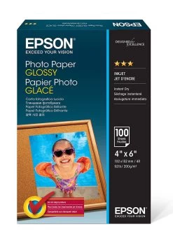 Epson® EPSON C13S042548 PHOTO PAPER GLOSSY 4X6 100 SHEET