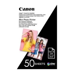 Canon® Canon Zink Mini Photo Printer Paper For Canon Inspic 50 Sheets 2 X 3 Inches