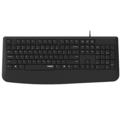 RAPOO NK1900 Wired Keyboard, Entry Level, Laser Carved Keycap, Spill-Resistant, Multimedia Hotkeys ~ NK1800