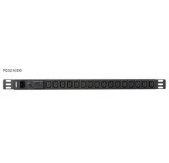 ATEN 0U 16-port Basic PDU With Surge Protection, 100-240VAC, 16AMax, 50-60Hz, 16 X IEC C13, Overcurrent Protection, Aluminum Material