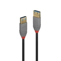 LINDY 2m USB3 A Ext Cable Anthra Line -Office Electronics Store LIN36762 37763.1646295365
