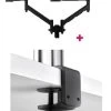 Atdec AWMS-2-D13 Dual 690mm Dynamic Monitor Arms + 135mm Post / 8kg (17.6lb) Flat And Curved Screens + F Clamp Desk Fixing, Black 1 Atdec AWMS-2-D13 Dual 690mm Dynamic Monitor Arms + 135mm Post / 8kg (17.6lb) Flat And Curved Screens + F Clamp Desk Fixing, Black -Office Electronics Store L 13AWMS 2 D13T F B 68494.1711300523