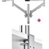 Atdec AWMS-2-D40 Dual 690mm Dynamic Monitor Arms + 400mm Post / 8kg (17.6lb) Flat And Curved Screens + F Clamp Desk Fixing, Silver 2 Atdec AWMS-2-D40 Dual 690mm Dynamic Monitor Arms + 400mm Post / 8kg (17.6lb) Flat And Curved Screens + F Clamp Desk Fixing, Silver -Office Electronics Store L 13AWMS 2 D40T F S 92399.1711301007