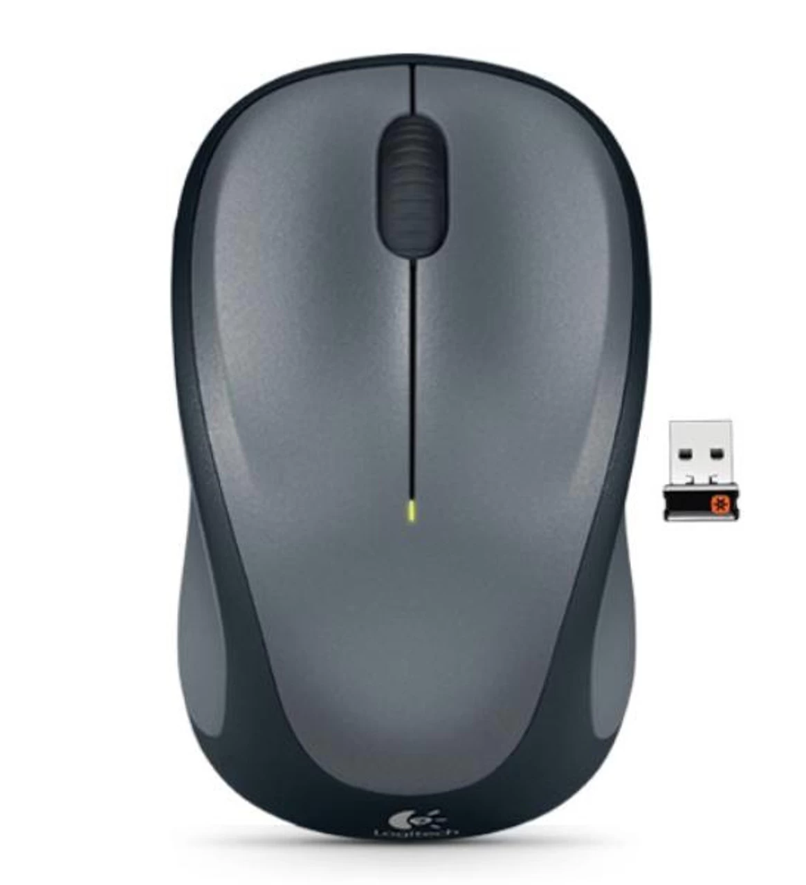 Logitech Wireless Mouse M235, 3 Button, USB Receiver, Scroll Wheel, Colour: Colt Glossy Black, 1 AA Battery Pre-installed