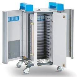 LapCabby TabCabby 16 Horizontal Compact | 16-Device Mobile AC Charging Trolley For Tablets Up To 12" - Horizontal