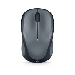Logitech M235 Wireless Mouse Grey Contoured Design Glossy Comfort Grip Advanced Optical Tracking 1-year Battery Life
