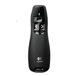 Logitech R400 Wireless Presenter, 15m Range, Red Laser Pointer Battery Indicator Plug-and-play Wireless Receiver