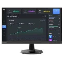 LENOVO ThinkVision C24-40 23.8'24' 75Hz FreeSync FHD Monitor 1920x1080 16:9 4ms VA HDMI VGA Tilt Adjustment VESA R