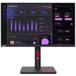 LENOVO ThinkVision T24I-30 23.8'/24' 60Hz FHD Monitor 1920x1080 16:9 4ms Height Adjust Tilt Swivel Pivot 4xUSB3.2 Hub HDMI DP VGA 3yr ~62B0MAR1AU