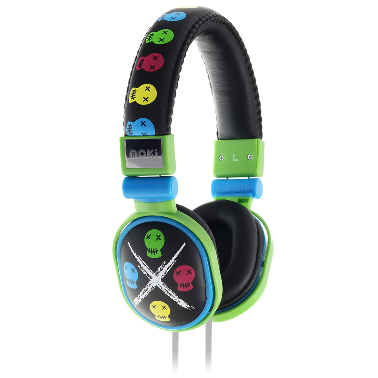 Moki Popper - Skull Black Soft Cushioned Premium DJ Style Headphone 3 Moki Popper - Skull Black Soft Cushioned Premium DJ Style Headphone