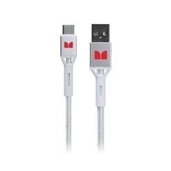 MONSTER USB-C To USB-A Braided Cable - White 2m -Office Electronics Store MT2MCTOABW 55828.1698155357