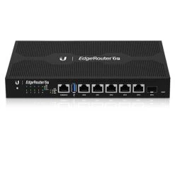 UBIQUITI EdgeRouter 6 - 5-Port Gigabit Router, 1 SFP Ports- 24v Passive PoE Out All Ports - 1GHz Quad Core Processor - 1GB RAM
