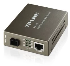 TP-LINK MC111CS 10/100Mbps SC WDM Media Converter Monomode Simplex 10/100Base-TX, 100Base-FX Standards Link Fault Passthrough And Far End FaultLS