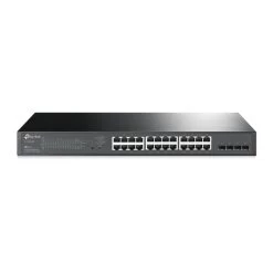 TP-LINK TL-SG2428P JetStream 28-Port Gigabit Smart Switch With 24-Port PoE+ Fanless 41.7Mpps Support Omada SDN, 802.1p CoS/DSCP QOS, Rack Mountable