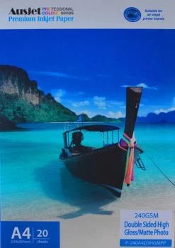 240gm A4 Double Sided High Gloss/Matte Photo 20 Sheets