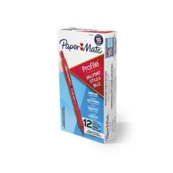 PAPER MATE Profile Ball Pen 1.0mm Red Box Of 12