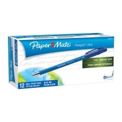 PAPER MATE Flex Grip Ball Pen 1.0mm Blu Box Of 12 -Office Electronics Store PM9610131 79239.1646295841