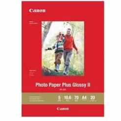 Canon® CANON PP-301S Q3.5IN.20 AM/OC PHOTO PAPER PLUS GLOSSY II PP-301