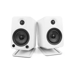 Kanto YU4 140W Powered Bookshelf Speakers With Bluetooth® And Phono Preamp - Pair, Matte White With S4W White Stand Bundle -Office Electronics Store S4W IMG05 SpeakerContext 41dcf011 09eb 48b4 a31d f8ce5b8f3159 31377.1713981695