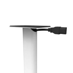 Kanto YU4 140W Powered Bookshelf Speakers With Bluetooth® And Phono Preamp - Pair, Matte White With SP32PLW White Stand Bundle -Office Electronics Store SP32PLW IMG06 CableManageTop 2d8fa5b5 f281 4f6b 9d5a 9270bfc74d73 39621.1711299932