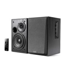 EDIFIER R1580MB - 2.0 Lifestyle Active Bookshelf Bluetooth Studio Speakers Black /BT4.0/AUX/Bass/Dual Microphone Input For Social Events And Meetings
