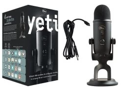 LOGITECH YETI Premium Multi-Pattern USB Microphone With Blue VO!CE 2-Year Limited Hardware