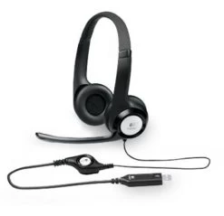 Logitech H390 USB Headset Adjustable,USB,2 Years Noise Cancelling Mic In-line Audio Controls