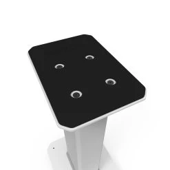 Kanto YU4 140W Powered Bookshelf Speakers With Bluetooth® And Phono Preamp - Pair, Matte White With SX22W White Stand Bundle -Office Electronics Store SX22W IMG05 LargeTopPlate Foam 2d59baa6 df01 4ffb 8a53 8edb562ac118 31772.1711299711