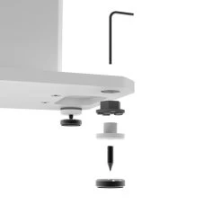 Kanto YU4 140W Powered Bookshelf Speakers With Bluetooth® And Phono Preamp - Pair, Matte White With SX22W White Stand Bundle