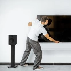 Kanto TUK 260W Powered Bookshelf Speakers With Headphone Out, USB Input, Dedicated Phono Pre-amp, Bluetooth - Pair, Matte Black With SX22 Black Stand Bundle -Office Electronics Store ScreenShot2024 02 01at2.46.46pm 03159.1713980614