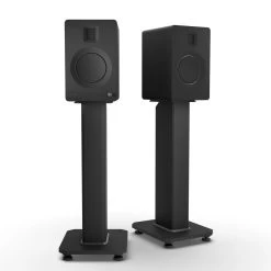 Kanto TUK 260W Powered Bookshelf Speakers With Headphone Out, USB Input, Dedicated Phono Pre-amp, Bluetooth - Pair, Matte Black With SX22 Black Stand Bundle -Office Electronics Store TUKMB SX22 StudioRender 32993.1713981464