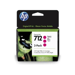 HP 712 3-Pack 29ml Magenta DesignJet Ink Cartridge For T230/T250/T650/Studio