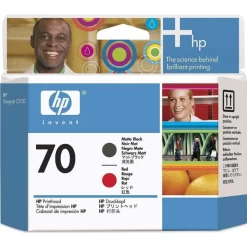 HP 70 Matte Black And Red Printhead C9409A