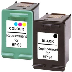 HP Compatible 94 And 95 Remanufactured Inkjet Cartridge 2 Cartridges Set 1
