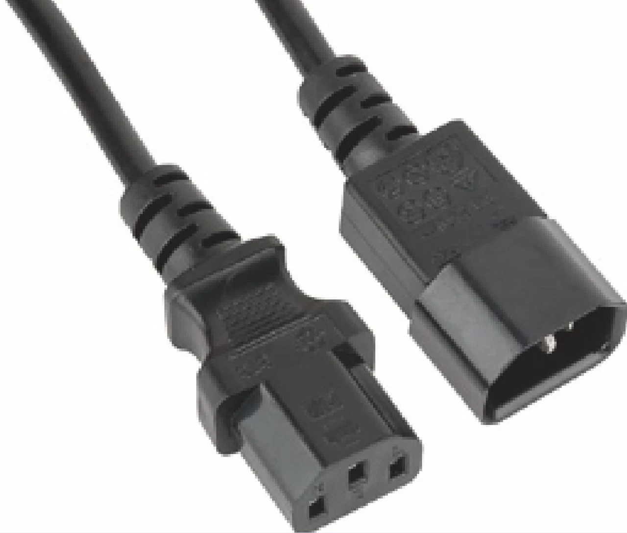 ASTROTEK Power Extension Cable 2m - Male To Female Monitor To PC Or PC/UPS To Device IEC C13 To C14 3 ASTROTEK Power Extension Cable 2m - Male To Female Monitor To PC Or PC/UPS To Device IEC C13 To C14