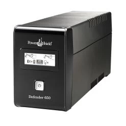 POWERSHIELD Defender 650VA / 390W Line Interactive UPS With AVR, Australian Outlets And User Replaceable Batteries