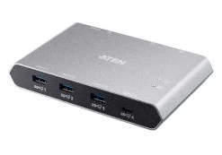 Aten Sharing Switch Gen2 2x4 USB-C, 2x PC, 4x USB 3.2 Gen2 Ports 1x USB-C, Power Passthrough, OSX & Windows Compatible, Plug And Play