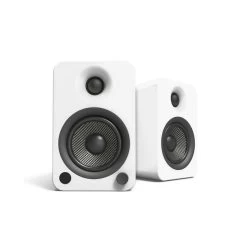 Kanto YU4 140W Powered Bookshelf Speakers With Bluetooth® And Phono Preamp - Pair, Matte White With SX22W White Stand Bundle -Office Electronics Store YU4MW IMG01 NewMain b0867746 41d1 49cb a163 fd60011f00bb 72169.1711300060