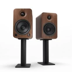 Kanto YU4 140W Powered Bookshelf Speakers With Bluetooth® And Phono Preamp - Pair, Walnut With SP9 Black Stand Bundle 21 Kanto YU4 140W Powered Bookshelf Speakers With Bluetooth® And Phono Preamp - Pair, Walnut With SP9 Black Stand Bundle -Office Electronics Store YU4WALNUT SP9 StudioRender 77788.1711301984
