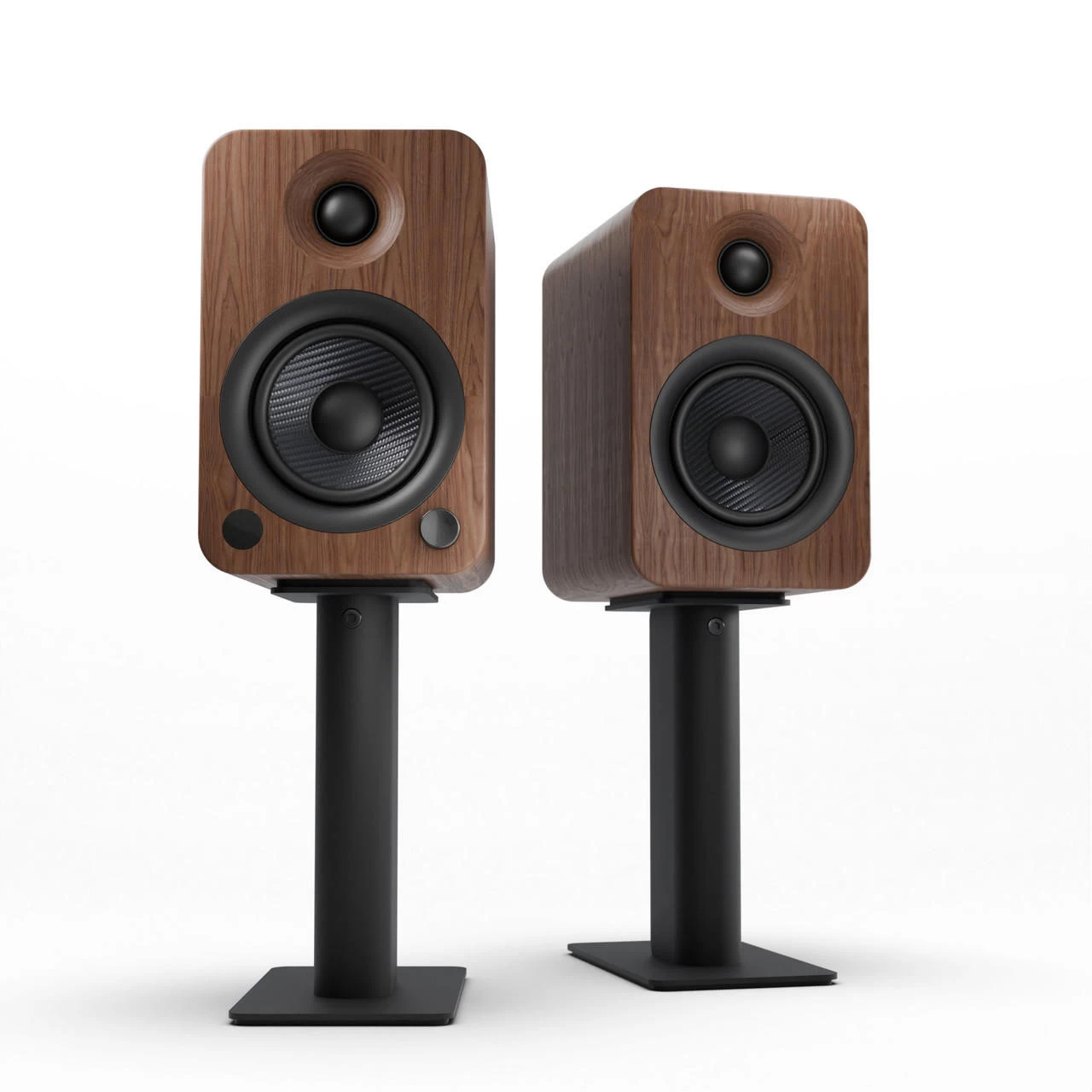 Kanto YU4 140W Powered Bookshelf Speakers With Bluetooth® And Phono Preamp - Pair, Walnut With SP9 Black Stand Bundle 12 Kanto YU4 140W Powered Bookshelf Speakers With Bluetooth® And Phono Preamp - Pair, Walnut With SP9 Black Stand Bundle - Image 10